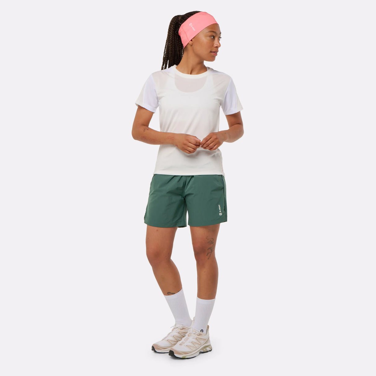 Short rafraîchissant de sport vert femme
