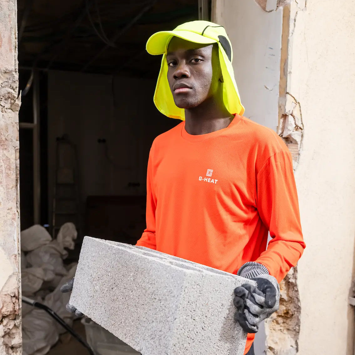 T-shirt rafraîchissant manche longue G-Heat orange