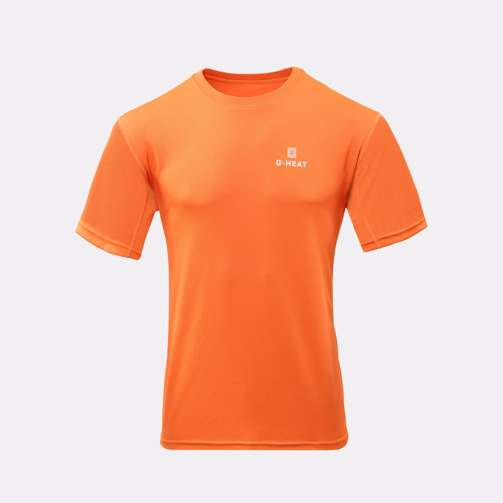 T-shirt rafraîchissant orange homme