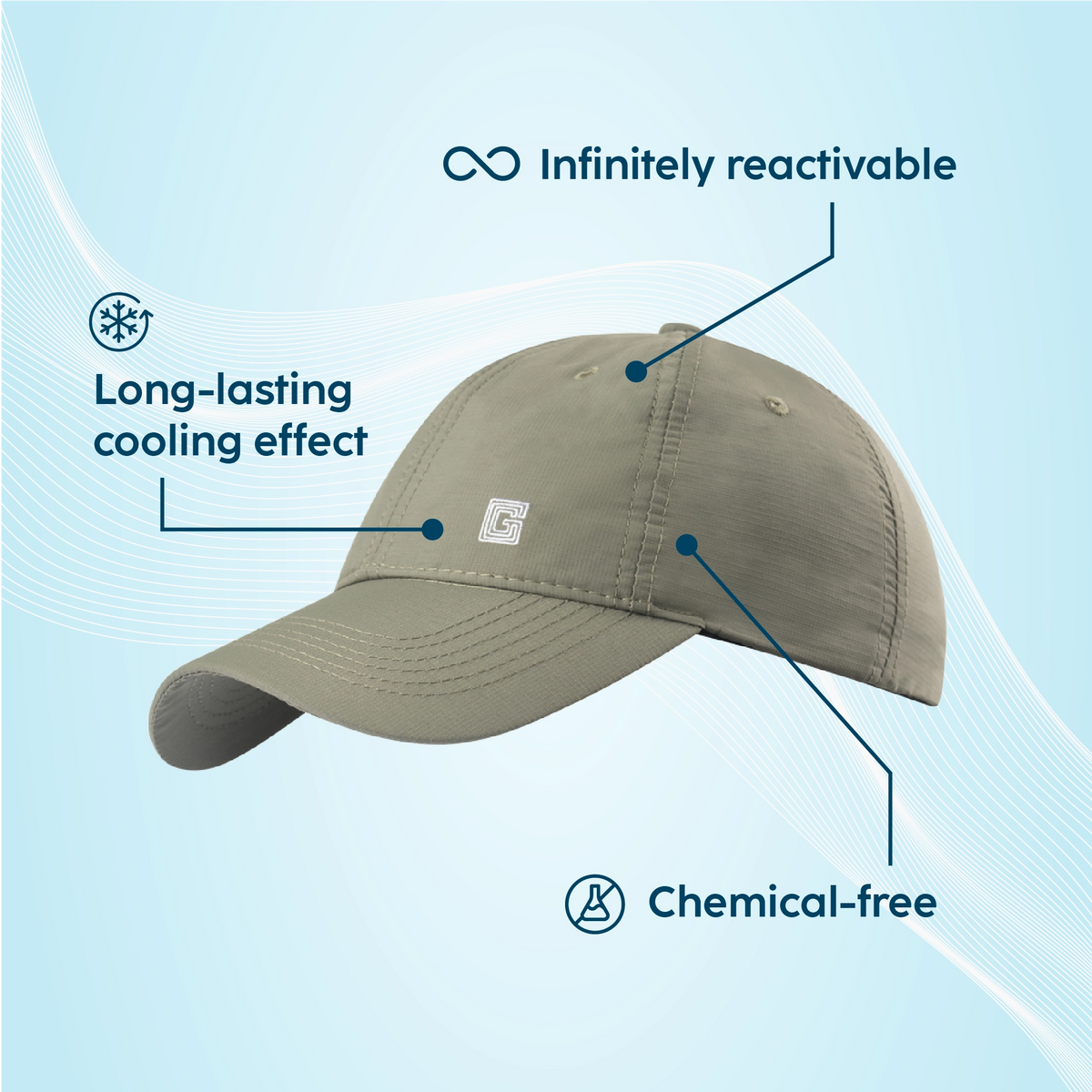 Casquette rafraîchissante atout produit