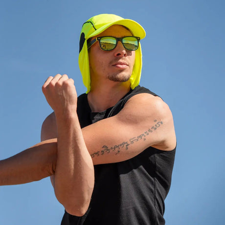 Casquette rafraîchissante saharienne jaune G-Heat®