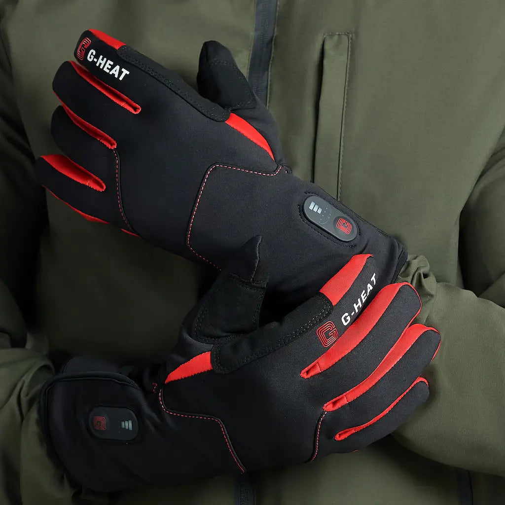 Gants vélo ACTIVE chauffant G-Heat  porté