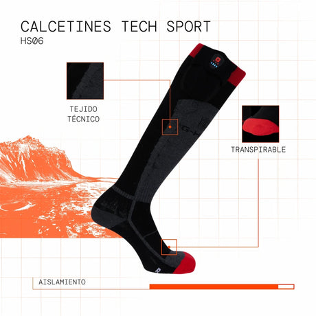 Chaussettes sport chauffantes visuel atout es