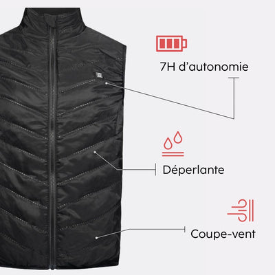 Veste chauffante sans manche atouts produit G-heat