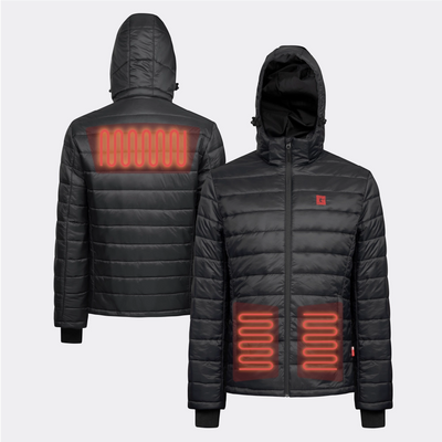 Doudoune chauffante zones de chauffe G-heat