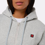 Hoodie chauffant zippé gris G-Heat zoom