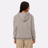 Hoodie ESSENTIAL chauffant G-Heat gris femme de dos