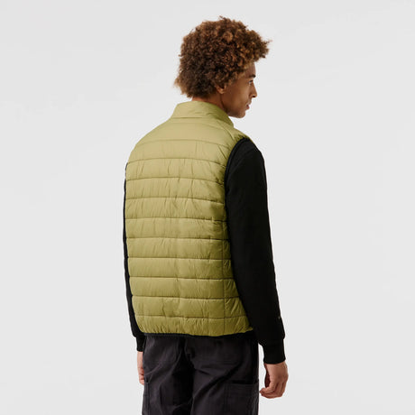 Gilet sans manches light homme chauffant vert de dos