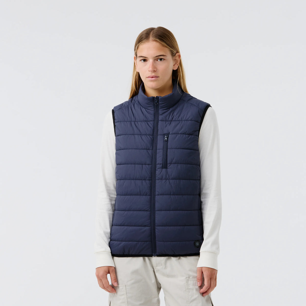 Gilet sans manches light homme chauffant bleu