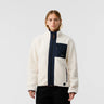 Polaire outdoor blanche chauffante porté  femme