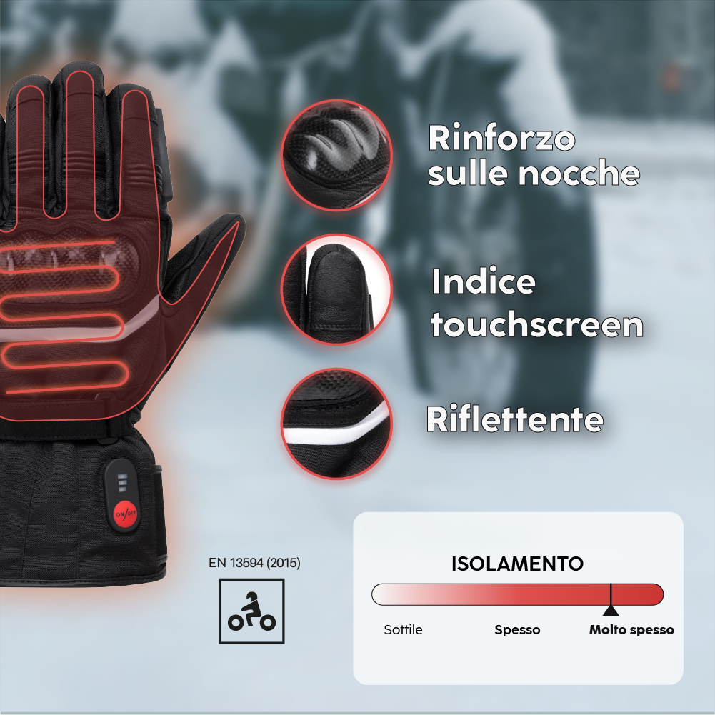 Atouts produits gants chauffants
