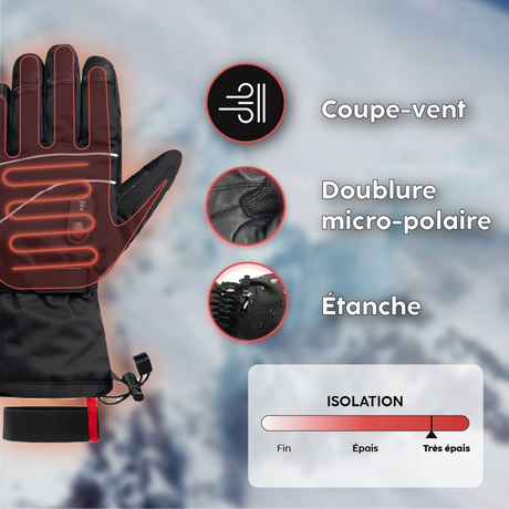 Atouts produits gants chauffants