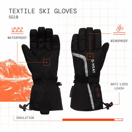 Gants de ski chauffants visuel atout en
