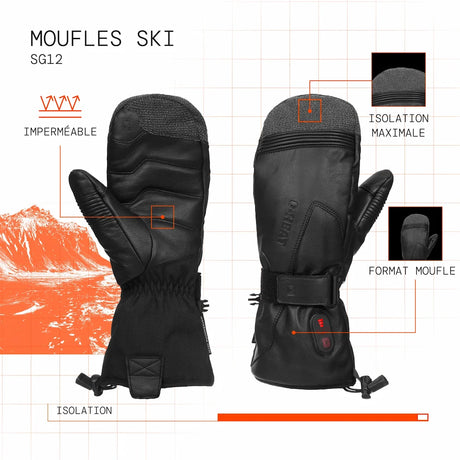 Moufles de ski chauffantes visuel atout fr