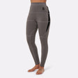Sous vêtement legging chauffant gris
