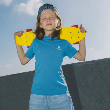 T-shirt rafraîchissant et anti UV enfant bleu G-Heat