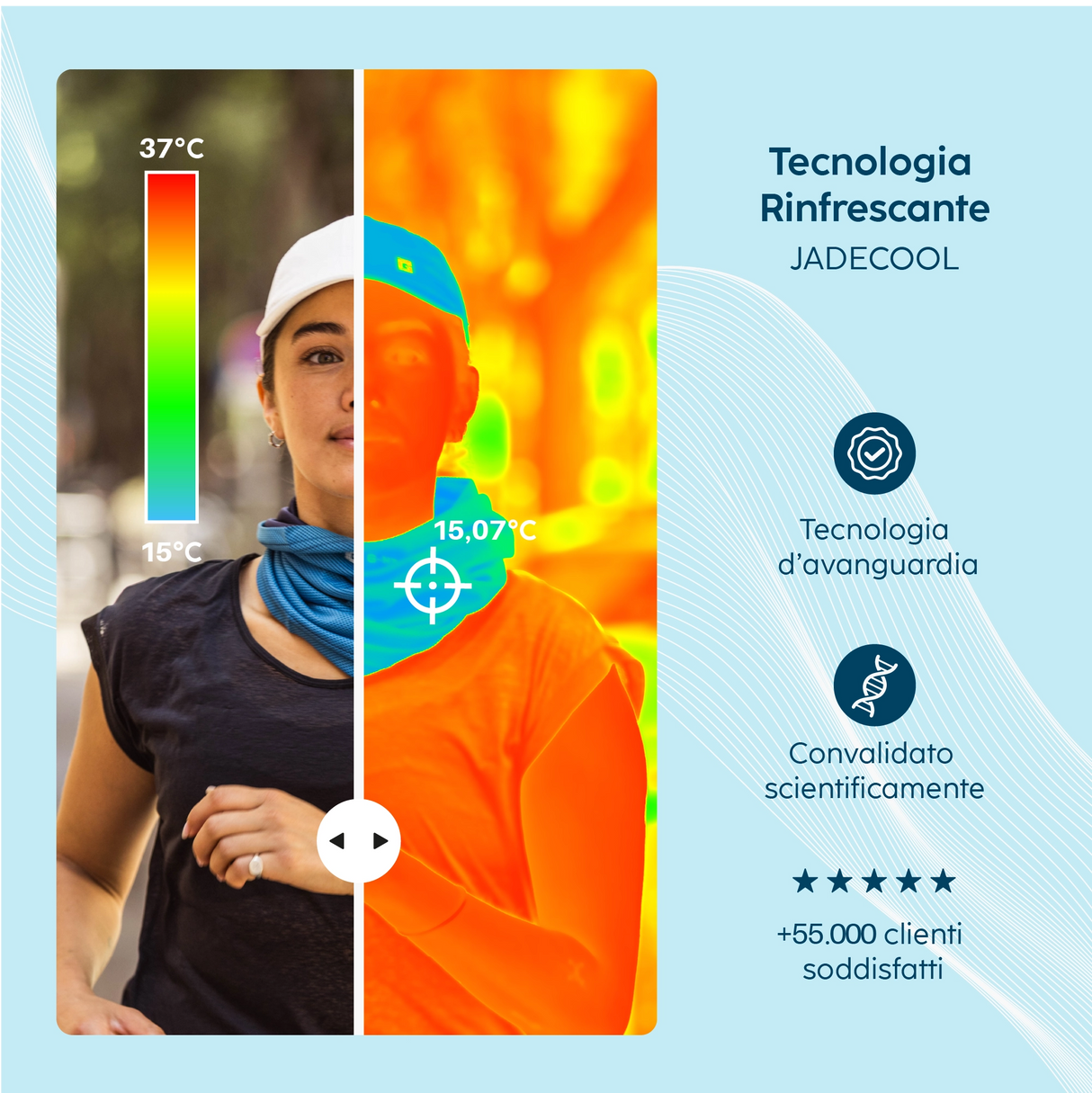 Tour de cou rafraichissant atouts produit caméra thermique