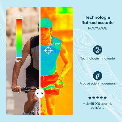 Gilet rafraîchissant atouts produit G-Heat caméra thermique