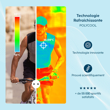 Gilet rafraîchissant atouts produit G-Heat caméra thermique