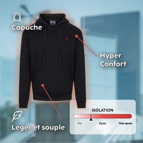 Atouts produits sweat gris 