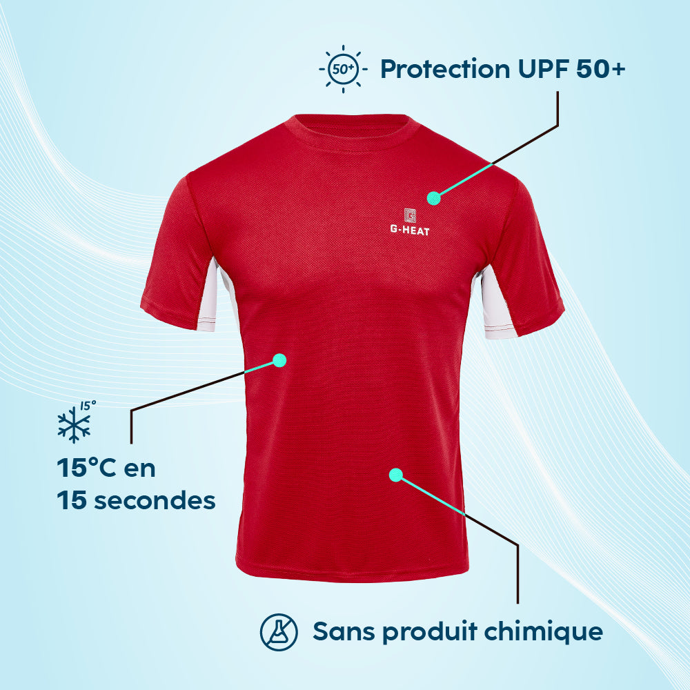 T shirt rafraîchissant G-Heat atouts produit